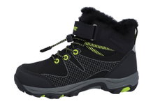 Hi-Tec Wanderschuhe Jackdaw Mid WP JR (wasserdicht) schwarz/lime Kinder