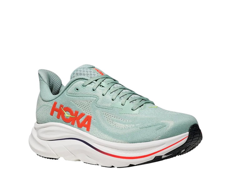 Hoka Laufschuhe Clifton 10 (Dämpfung) mintgrün/flame Herren