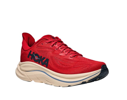 Hoka running shoes Clifton 10 (cushioning) red men