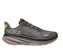 Hoka Laufschuhe Clifton 9 GTX (wasserdicht, reflektierende details) grau Herren
