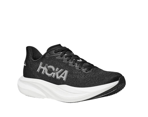 Hoka running shoes Mach 7 (cushioning) black/white men's