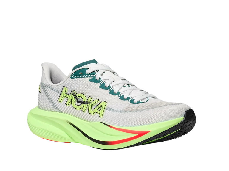 Hoka Laufschuhe Mach 7 (Dämpfung) hellgrau/neongrün Herren