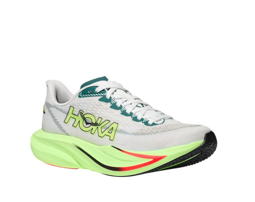 Hoka buty biegowe Mach 7 (amortyzacja) jasnoszare/neonowozielone damskie