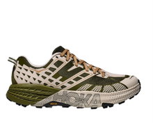 Hoka Trail Running Shoes Speedgoat 2 green/cream men's