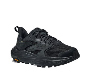 Hoka Anacapa 2 Low GTX Hiking Shoes (Nubuck Leather, Waterproof) Black Men's