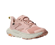 Hoka Anacapa 2 Low GTX Hiking Shoes (Nubuck Leather, Waterproof) Pink/Rose Ladies