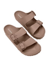 Holster Sandale Sundreamer Slide hellbraun Damen/Herren