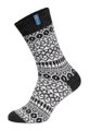 HomeOfSocks Wollsocken Skandinavisch Flag Island anthrazitgrau - 1 Paar