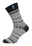 HomeOfSocks Wollsocken Skandinavisch Flag Island anthrazitgrau - 1 Paar