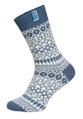 HomeOfSocks Wollsocke Skandinavisch Flag Island hellblau - 1 Paar