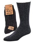 HomeOfSocks Wollsocken 100% Virgin Wool grau - 1 Paar
