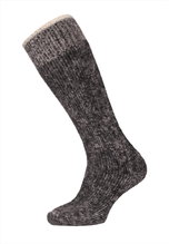 HomeOfSocks Kniestrümpfe Alpaka anthrazitgrau - 1 Paar