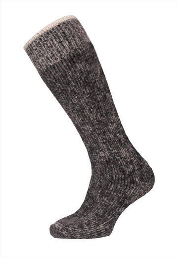 HomeOfSocks Kniestrümpfe Alpaka anthrazitgrau - 1 Paar