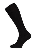 HomeOfSocks Kniestrümpfe Luxuriöse (Merinowolle und Kaschmir) schwarz - 1 Paar