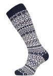 HomeOfSocks Kniestrümpfe Skandinavisch Norwegen (Lammwolle) navyblau - 1 Paar