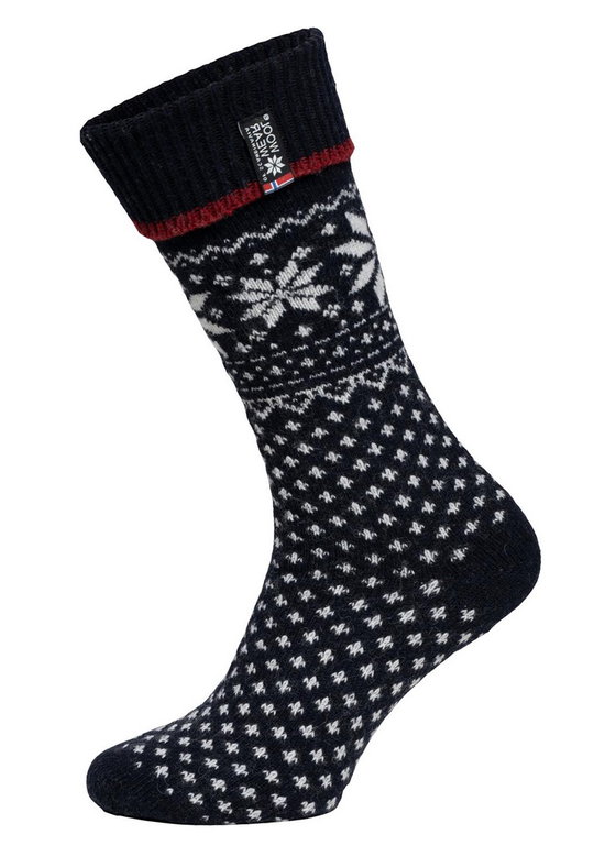 HomeOfSocks Lammwollsocke Skandinavisch Flag 47 navyblau - 1 Paar