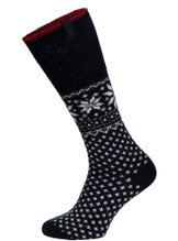 HomeOfSocks Lammwollsocke Skandinavisch Flag 47 navyblau - 1 Paar