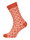 HomeOfSocks Wollsocke Hygge Wintermuster orange Damen - 1 Paar