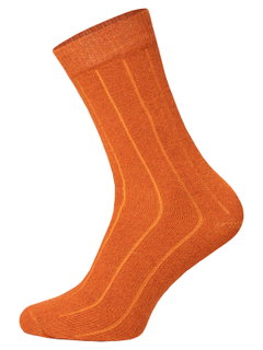 HomeOfSocks Wollsocke Luxuriöse (Merinowolle und Kaschmir) orange - 2 Paar
