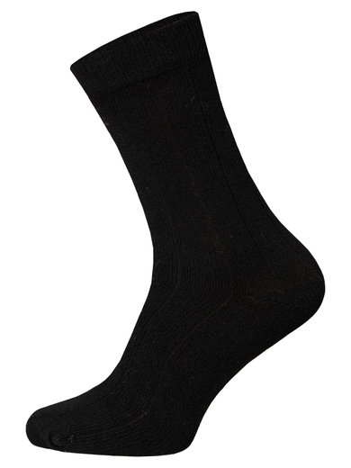 HomeOfSocks Wollsocke Luxuriöse (Merinowolle und Kaschmir) schwarz - 2 Paar