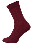 HomeOfSocks Wollsocke Luxuriöse (Merinowolle und Kaschmir) bordeaux/rot - 2 Paar