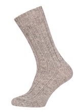 HomeOfSocks Wollsocke Hygge Alpaka (Schurwolle und Alpakawolle) grau - 1 Paar