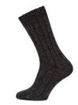 HomeOfSocks Wool Sock Hygge Alpaca (Virgin Wool and Alpaca Wool) anthracite grey - 1 Pair