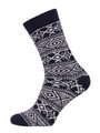 HomeOfSocks Wollsocke Hygge (Wolle, Skandinavisch Design) navyblau - 1 Paar