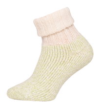 HomeOfSocks Wollsocke Pastell beige/hellgrün - 1 Paar