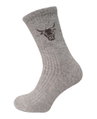 HomeOfSocks Wollsocke Yak Crew hellgrau - 1 Paar
