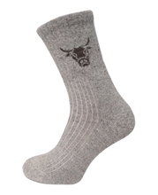 HomeOfSocks Wollsocke Yak Crew hellgrau - 1 Paar