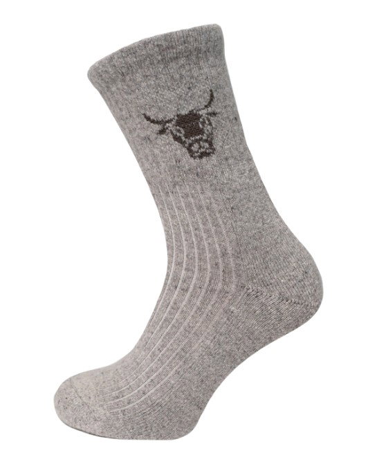 HomeOfSocks Wollsocke Yak Crew hellgrau - 1 Paar
