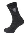 HomeOfSocks Wollsocke Yak Crew anthrazitgrau - 1 Paar