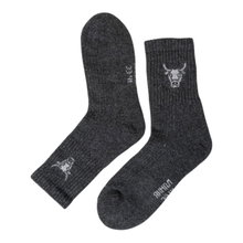 HomeOfSocks Wollsocke Yak Crew anthrazitgrau - 1 Paar