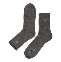HomeOfSocks Wollsocke Yak Crew braun - 1 Paar