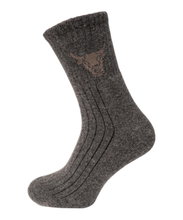 HomeOfSocks Wollsocke Yak Crew braun - 1 Paar
