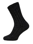 HomeOfSocks Wollsocken Alpaka Natur schwarz - 2 Paar