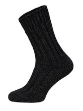 HomeOfSocks Wollsocken Alpaka Natur schwarz - 2 Paar