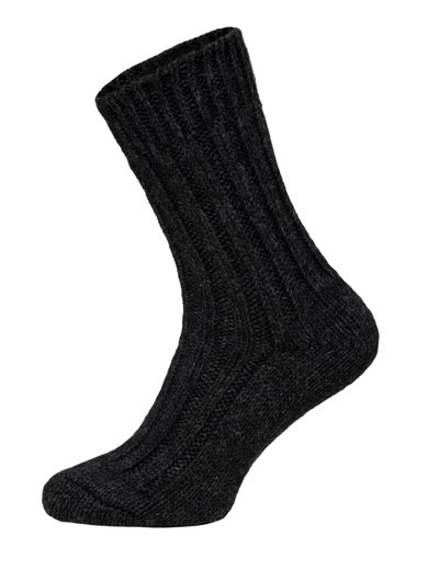 HomeOfSocks Wollsocken Alpaka Natur schwarz - 2 Paar