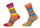 HomeOfSocks Wollsocken Hygge mehrfarbig orange/pink - 2 Paar