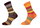 HomeOfSocks Wollsocken Hygge mehrfarbig orange/braun - 2 Paar