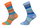 HomeOfSocks Wollsocken Hygge mehrfarbig orange/blau - 2 Paar