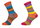HomeOfSocks Wollsocken Hygge mehrfarbig pink/orange/blau - 2 Paar