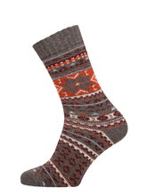 HomeOfSocks Wollsocken Hygge Socks Thick dunkelgrau/bunt - 1 Paar
