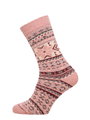 HomeOfSocks Wollsocken Hygge Socks Thick rosa/bunt - 1 Paar