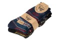 HomeOfSocks Wollsocken Hygge Norweger Design navyblau/schwarz - 2 Paar