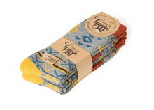 HomeOfSocks Wollsocken Hygge grau/bunt - 2 Paar