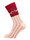 HomeOfSocks Wollsocken Thick Skandinavisch Rentier rot/beige - 1 Paar