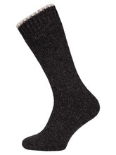 HomeOfSocks Wollsocke Extra mit Frotte dunkelgrau - 1 Paar