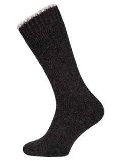 HomeOfSocks Wollsocke Extra mit Frotte dunkelgrau - 1 Paar